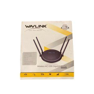 Wavlink Wireless AC 1200 Gig Router Quantum D4G Turbo Button 4 Antennas